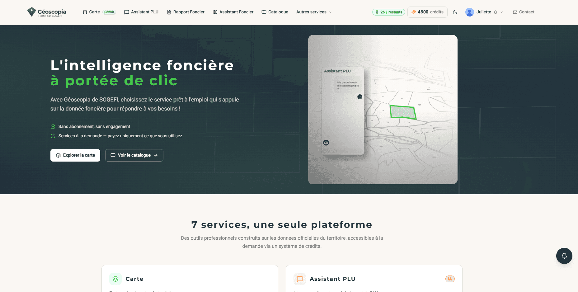 La plateforme Géoscopia
