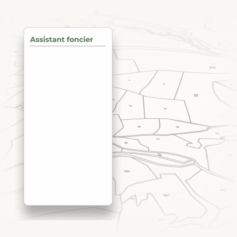 Assistant Foncier — recherche de parcelles sur un secteur d'étude